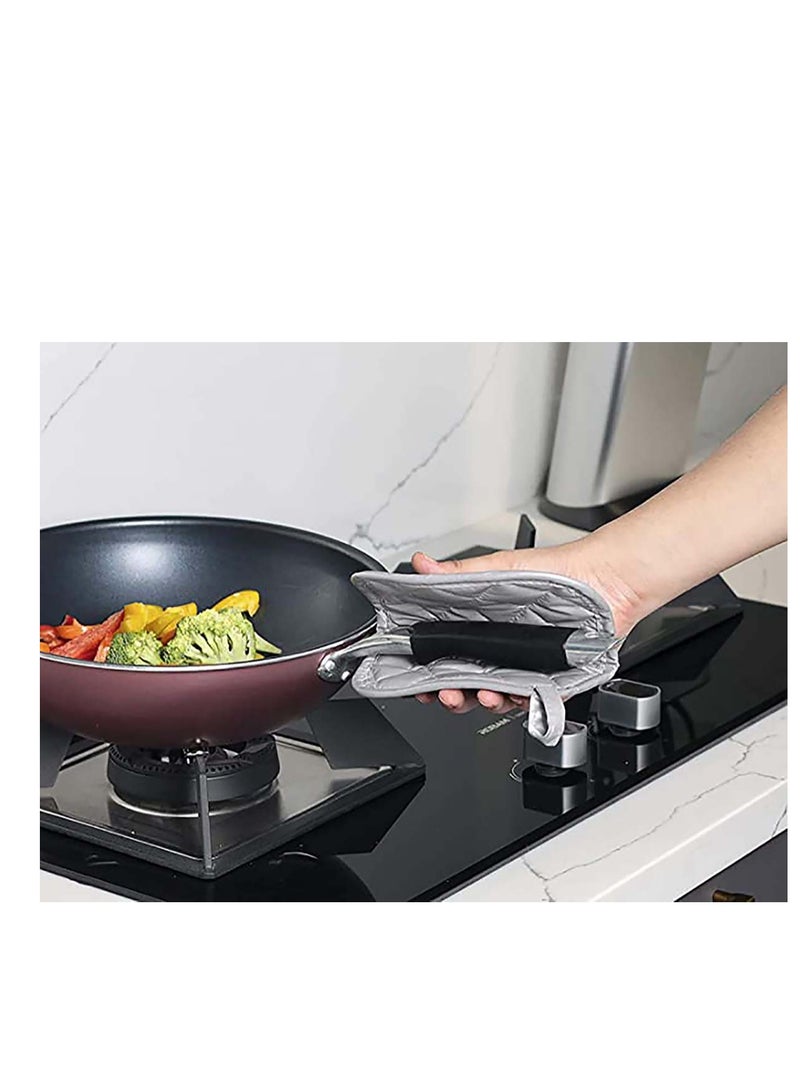 4 Pcs Pot Holders Cotton Made Machine Washable Pot Holders, for Hot Dishes Thick Hot Pads for Kitchen, Heat Resistant Mats, Oven Pads, Hot Mats for Hot Pots and Pans  - Image 3