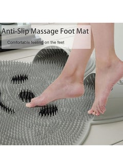 Shower Foot Scrubber Mat with Non-Slip Suction Cups, Foot