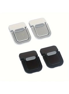 Laptop Stand Invisible Adhesive Bracket Folding Storage Portable Elevated Rack Keyboard Foot Pad Support Rack-Color:Silver Single Gear [plastic]