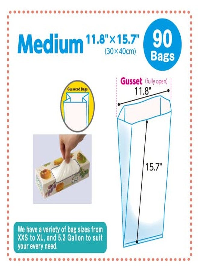 BOS أكياس BOS المدهشة القابلة للتصرف لإغلاق الروائح للحفاضات، نفايات الطعام، أكياس الأستومي، نفايات الحيوانات الأليفة أو أي منتج صحي للتخلص منه - متينة وغير معطرة [الحجم: م، اللون: أبيض] (90 قطعة، عبوة من 2) (180 كيس) - Image 3