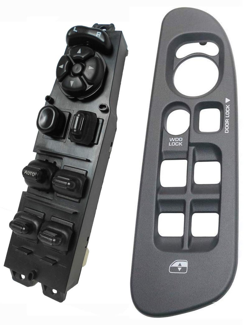 SWITCHDOCTOR Window Master Switch and Gray Bezel Set for 2002-2008 Dodge Ram 1500 2500 3500 (Quad Cab, Crew, Medium Slate Gray, 68171680AA, 56049805AB, 56049805AA, 56045334AE) - Image 1
