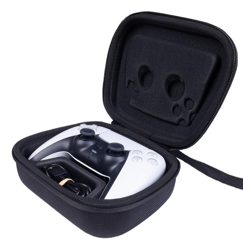 Khanka حافظة صلبة بديلة لجهاز سوني بلاي ستيشن 5 وحدة تحكم دوال سينس اللاسلكية (أسود) - Image 4