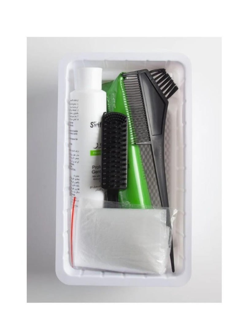 سويفت صبغة شعر ابل برو( بني غامق) كريمي بتغطية 100% للشعر الأبيض من سويفت خالية من الامونيا 02 مصنوعة من مكونات عشبية طبيعية  لتوفر تغذية غنية للشعر وفروة الراس 2*100 مل - Image 3