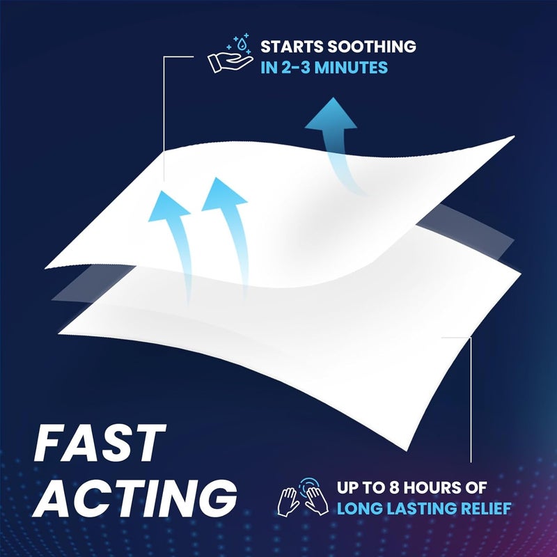 Sumifun لصقات سومي فون 4 ليدوكائين أقصى قوة 31 قطعة لصقة جل مسكن للألم لآلام العضلات وآلام الظهر والركبة والرقبة وآلام المفاصل مسكن موضعي عدد كبير 17 - Image 4