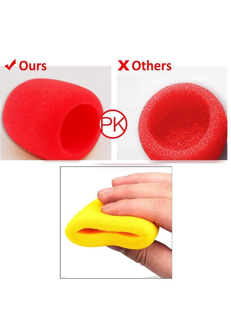 SYOSI 20 Pack Microphone Cover, Foam Microphone Windshields Foam Mic Cover Handheld Microphone - Image 3