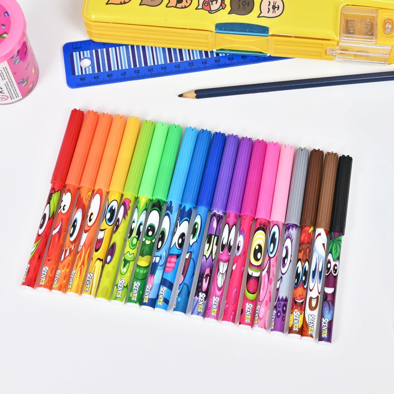 Scentos Scented Fibre Tip Pen Set 50-Pieces - Image 4