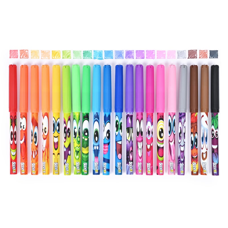 Scentos Scented Fibre Tip Pen Set 50-Pieces - Image 3