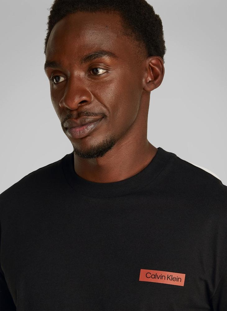 CALVIN KLEIN Overlay Print T-Shirt  - Image 3