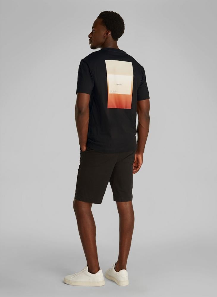 CALVIN KLEIN Overlay Print T-Shirt  - Image 2