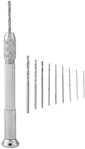 53ARTS Drill Bit Sets Tool Set Mini Hand Twist Drill with 10Pcs Drills Bits Punching Tool Household Tool SetOther_10Pcs  - Image 2