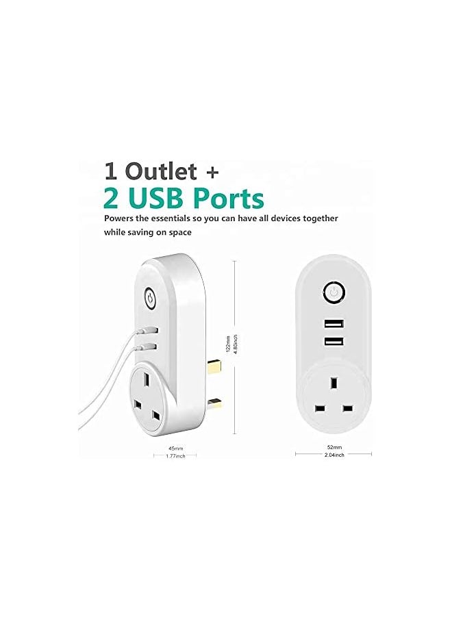 PROMASS - promass WiFi Smart Plug Tuya Smart Socket Timer Schedule Socket for Smart Home App Remote Control Compatible with Amazon Alexa Google Assistant Siri 16A - Image 1