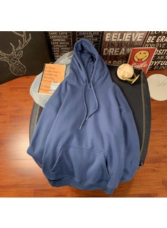 Generic 2021 Mens Spring And Autumn Hooded Casual Jacket Plus Size Baseball Shirt Sweatshirt Korean Style One Piece Forwarded cowboy blue 
