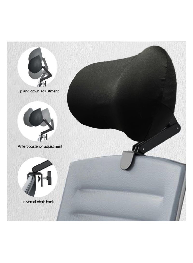 SYOSI Adjustable Ergonomic Office Chair Headrest Attachment, Universal Height and Angle Adjustable Memory Foam Headrest for Office Chairs, Gaming Chairs, Recliners, and Car Seats, Easy Installation  - Image 4