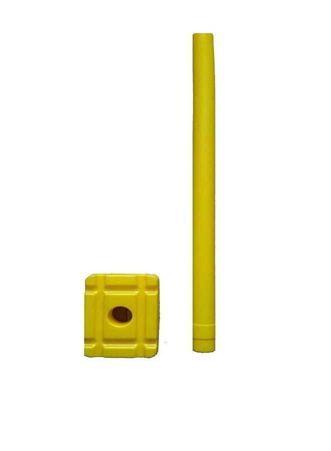 A1VK Single Stump with Base 1 Wicket Plastic with Base for Cricket. - Image 1