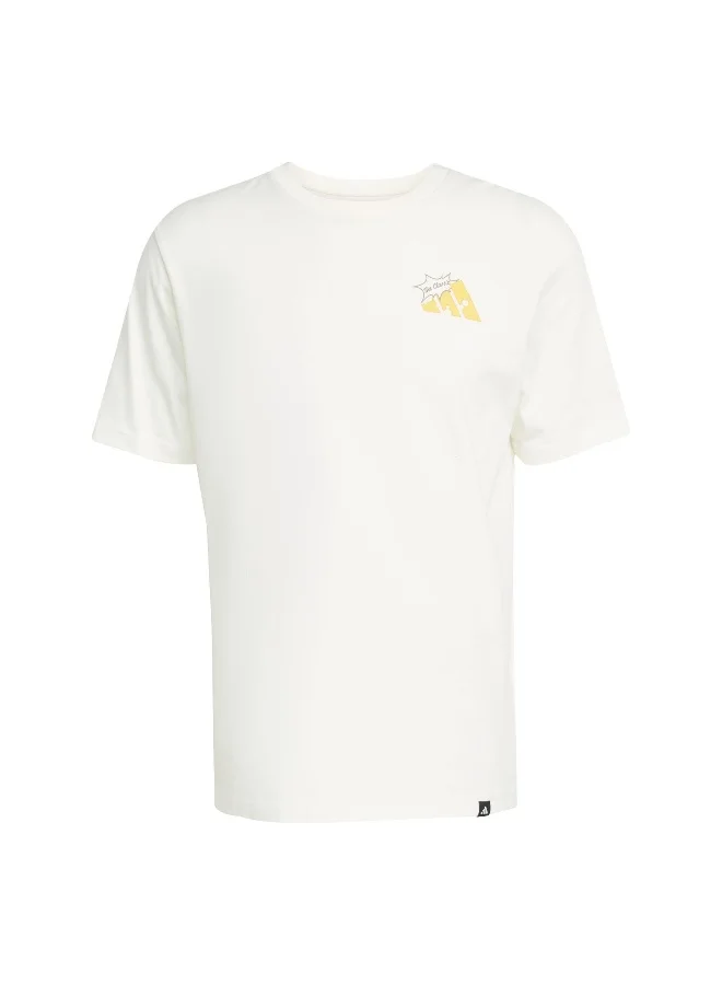 adidas M Cheese T White Training T-Shirts For Men XS