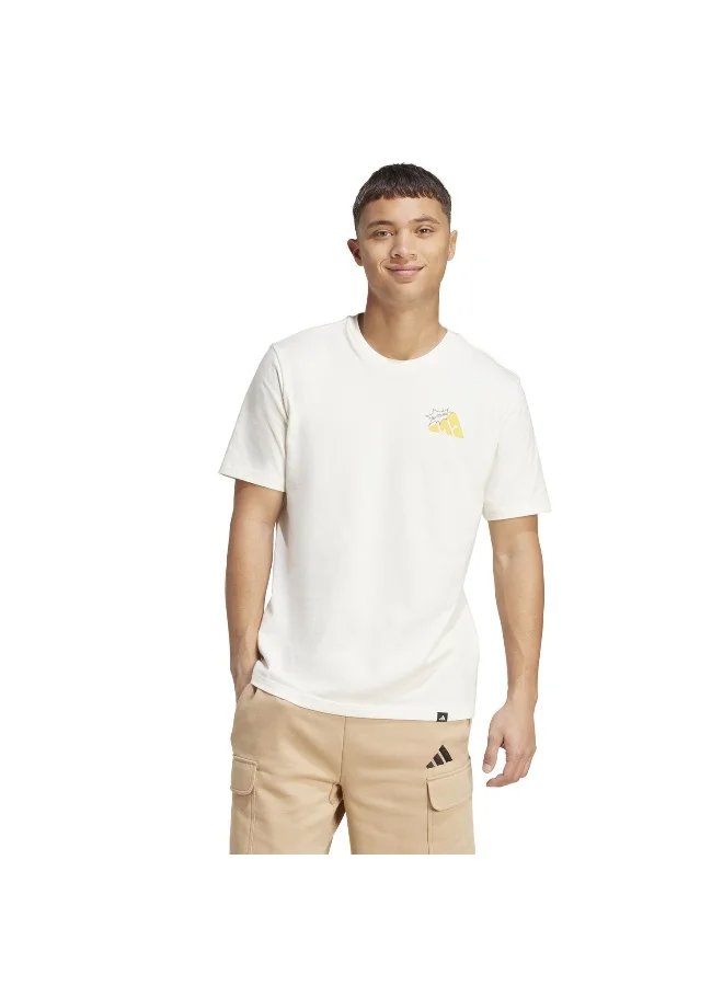 adidas M Cheese T White Training T-Shirts For Men XS