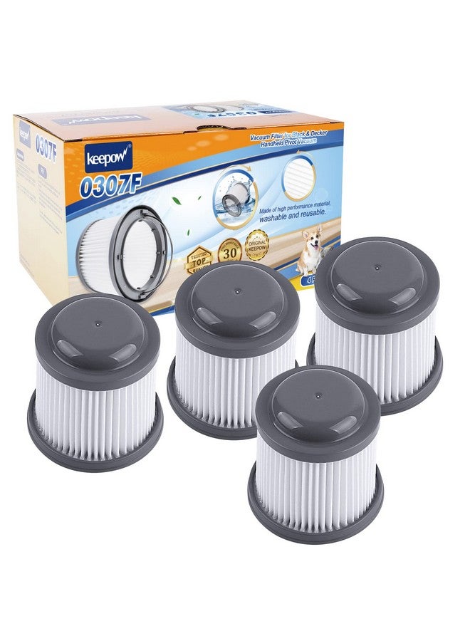 KEEPOW PVF110 Replacement Vacuum Filter for Black and Decker Handheld Pivot Vacuum BDH2000PL BDH2020FLFH PHV1410 PHV1810 PHV1210 BDH2020FL, Washable Hand Vac Filters, 4 Pack - Image 1