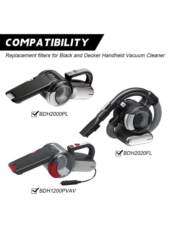 KEEPOW PVF110 Replacement Vacuum Filter for Black and Decker Handheld Pivot Vacuum BDH2000PL BDH2020FLFH PHV1410 PHV1810 PHV1210 BDH2020FL, Washable Hand Vac Filters, 4 Pack - Image 2