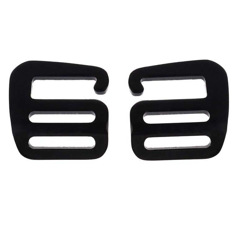 Keproving Adjustable 25mm Buckles for Webbing Slide Buckles Aluminium G Hook for Backpack Luggage Strap Webbing 1 Pair