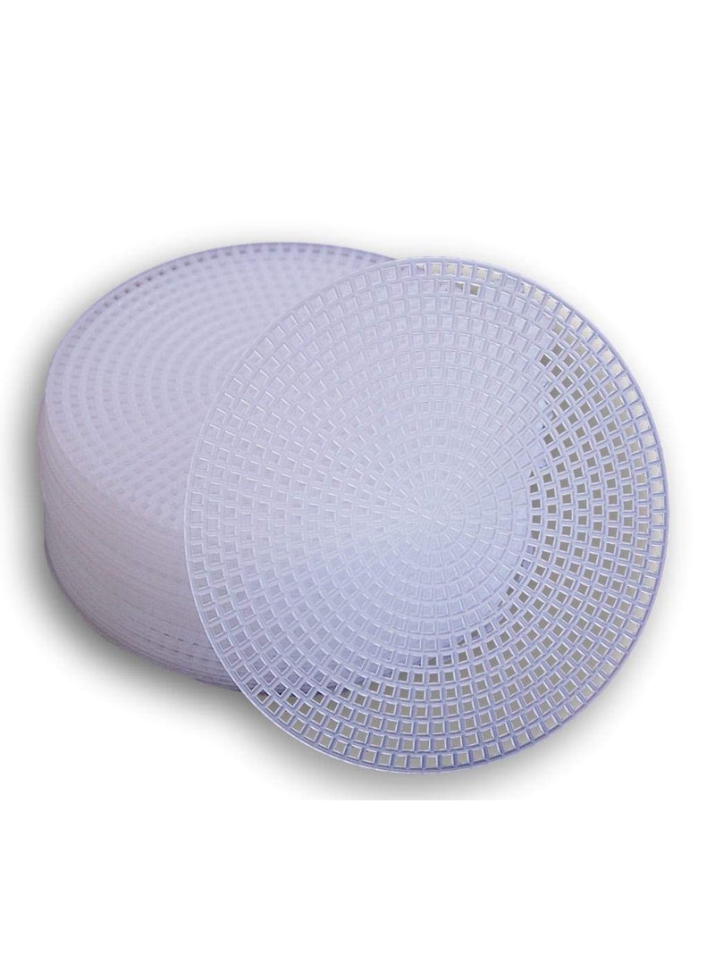 Daisy Crafts Plastic Canvas Circle  45 Inch Diameter  30 Pack 