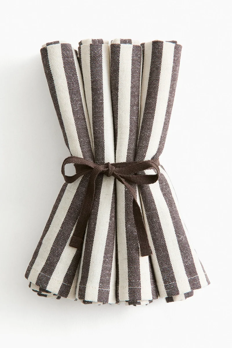 H&M 4-pack cotton napkins