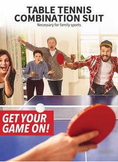 GROIC Ping Pong Paddles Set, High-Performance Table Tennis Sets with 1 Pair Premium Table Tennis Rackets, 3 PCs Ping Pong Balls and Storage Case Portable Ping Pong Set for Indoor& Outdoor Games  - Image 3