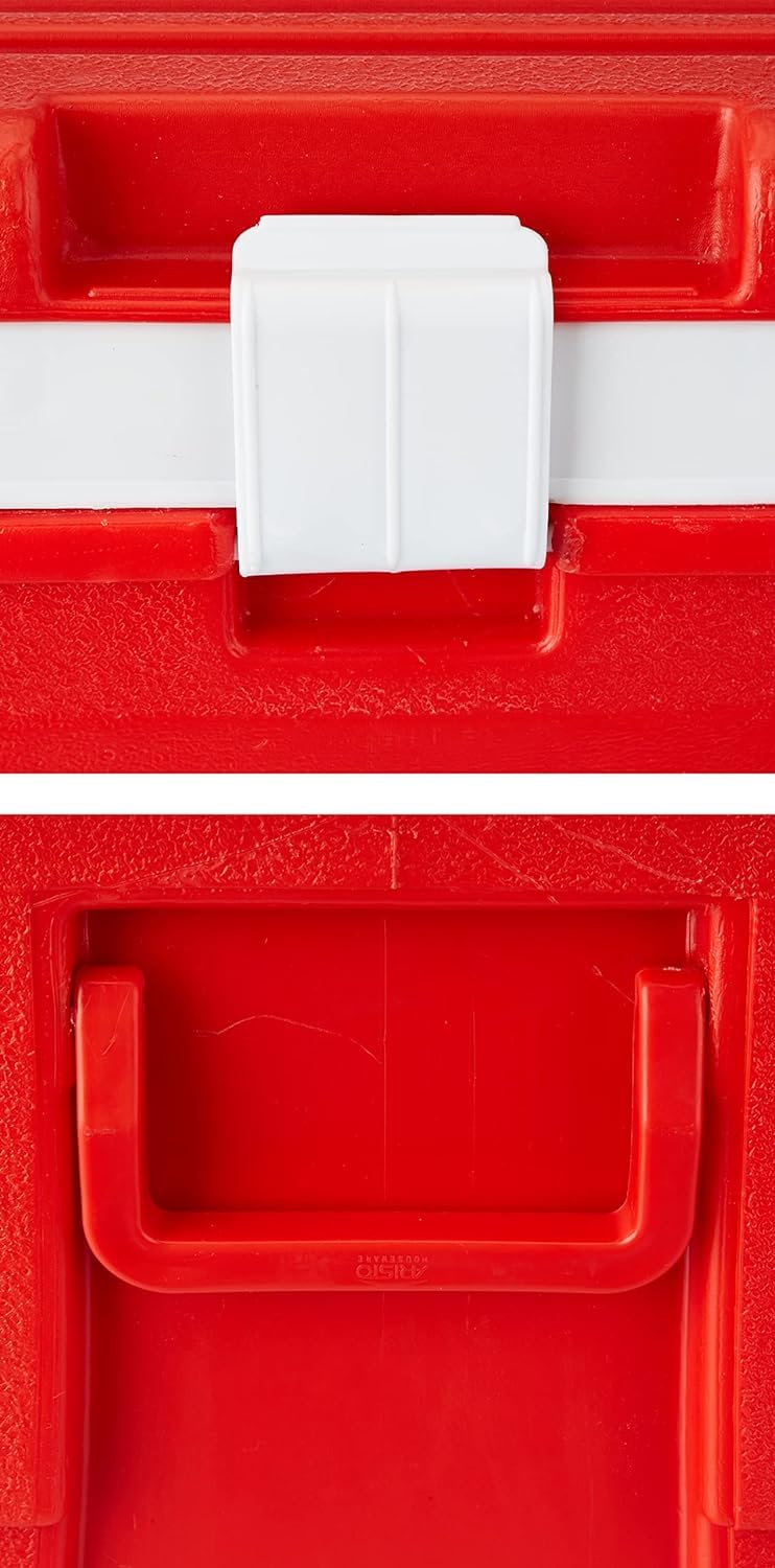 Divik Divik Ice Cooler Insulated Chiller Ice Box for Travel BBQ Picnic Camping Hiking Fishing Other Outdoor Activities 1Pcs Red - Image 2