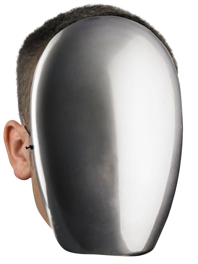 Disguise Costumes No Face Chrome Mask, Adult - Image 1