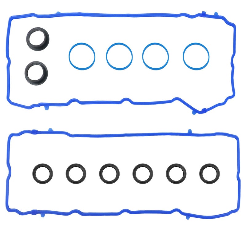 RICHWEI VS50805R Engine Valve Cover Gasket Set for 2011-2020 Dodge Jeep Chrysler Ram Challenger Charger Journey Durango Wrangler Town and Country 200 300 1500 Grand Caravan Avenger Cherokee ProMaster 3.2 3.6 - Image 1