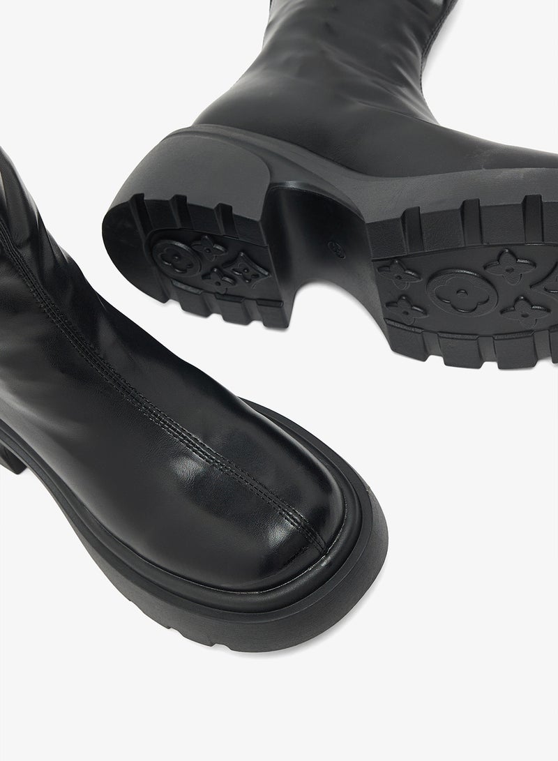 Ginger Block Heel Chelsea Boots - Image 4