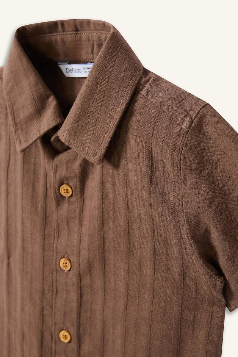 ديفاكتو Baby Boy Regular Fit Short Sleeve Shirt