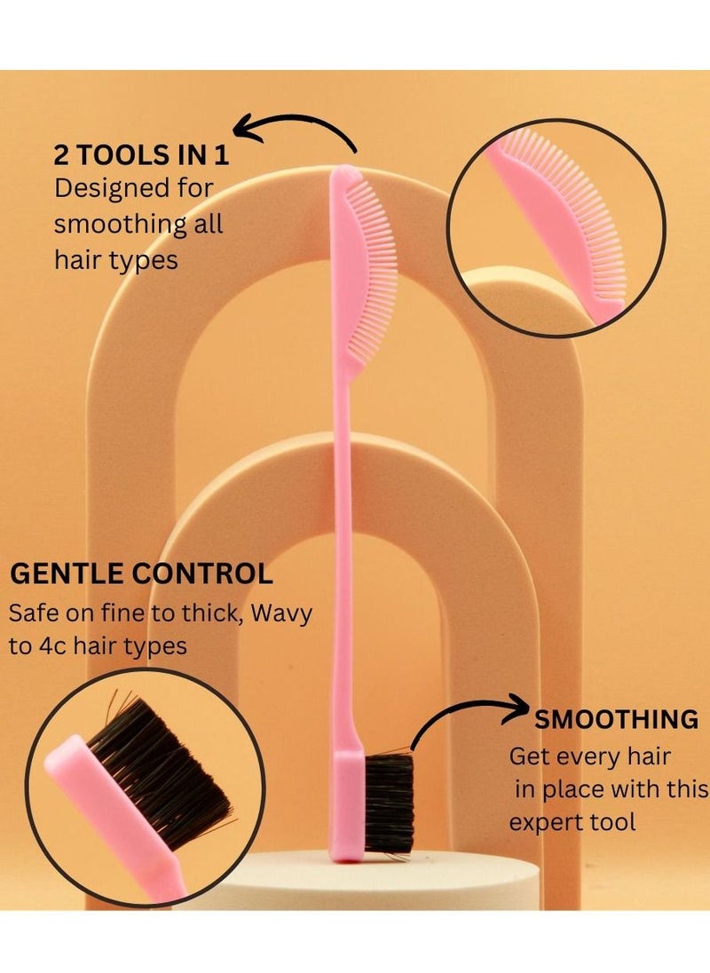 2 in 1 Hair Edge Control Brush Comb Eyebrow Brush Double Sided Edge Brush for Hairstyling Eyelash Combs and Eyebrow Brushes for Women Men Kids - pzsku/Z3E15800C9357D0FE82FEZ/45/_/1692778525/a778567c-9c68-4743-bc39-d54ab34827d3