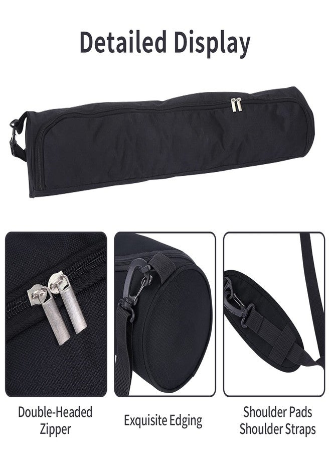 Ogetok Yoga Mat Bag - Full Zip Exercise Carrier With Adjustable Strap, Waterproof for Most Mats to Gym Class, Beach, Park, Travel for Women & Men (Black) - Image 3