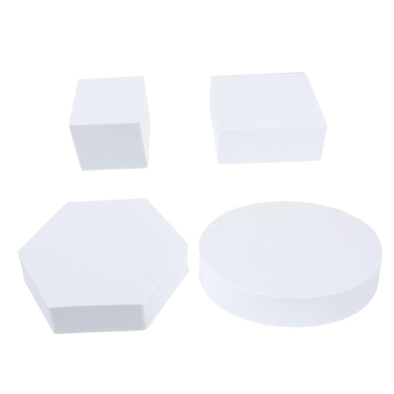 1 Pcs Geometric Photo Props Cube White For Jewelry Cosmetic Photography Background Decor - Image 2