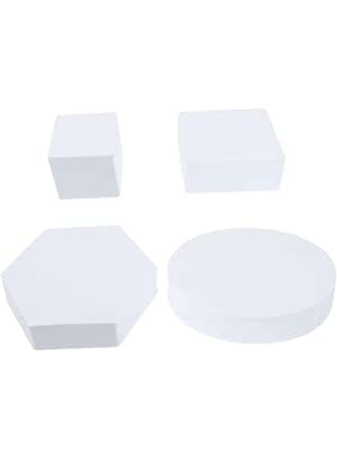 1 Pcs Geometric Photo Props Cube White For Jewelry Cosmetic Photography Background Decor - Image 1