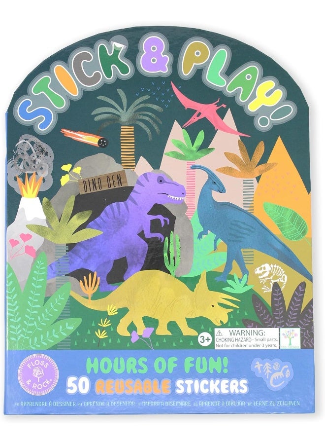 Floss & Rock Dino Stick & Play Book, 1 EA - Image 1