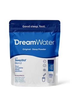 Natural Sleep Aid Gaba Melatonin Powder Snoozeberry 30 Count