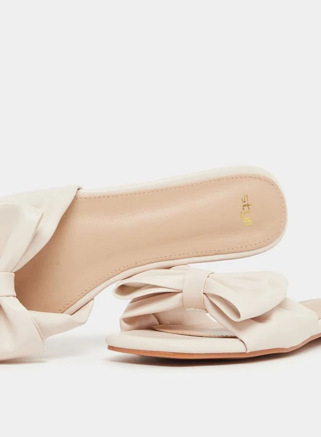 Styli Styli Ribbon Accent Flat Sandals