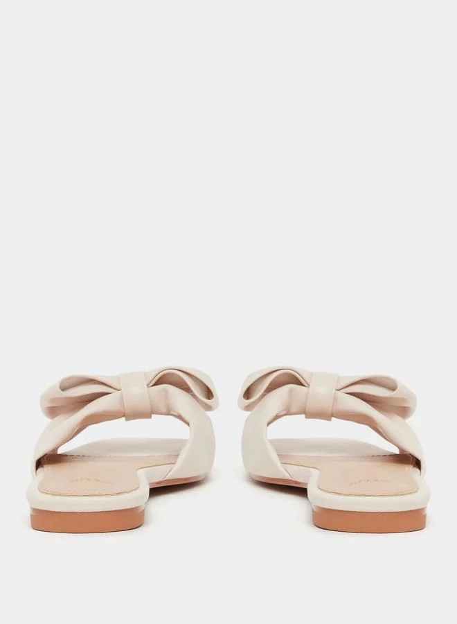 Styli Styli Ribbon Accent Flat Sandals