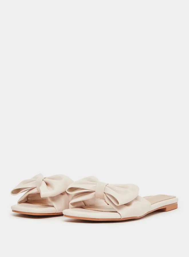 Styli Styli Ribbon Accent Flat Sandals