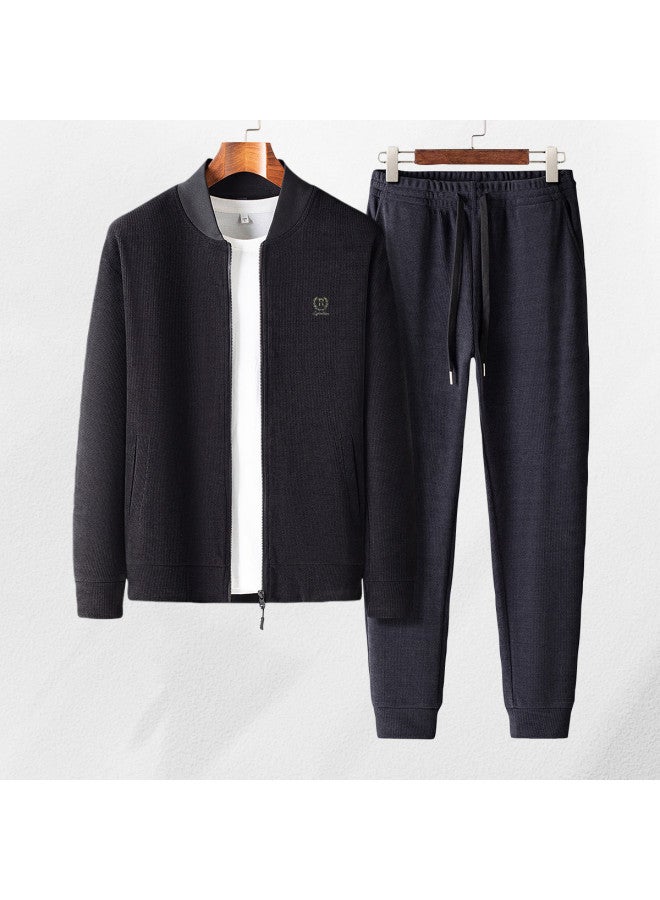 ROMON 【fang Xin Corduroy】 مجموعة كاجوال رجالية، ملابس رياضية مريحة، جاكت بدلة رجالي متعدد الاستخدامات، مجموعة رجالية متكاملة - Image 2
