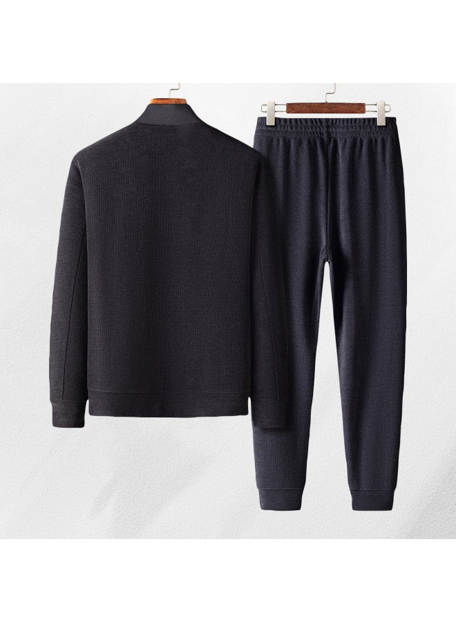 ROMON 【fang Xin Corduroy】 مجموعة كاجوال رجالية، ملابس رياضية مريحة، جاكت بدلة رجالي متعدد الاستخدامات، مجموعة رجالية متكاملة - Image 3
