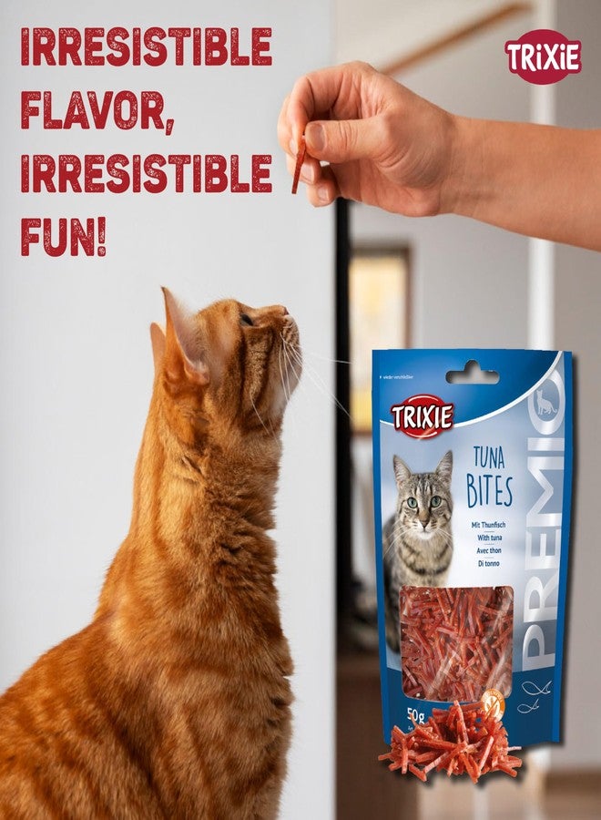 Trixie Premio Cat Treats Stick, Delicious and Rich in Nutrients, Healthy Treats for Cats, Suitable for All Breeds of Cats - 50 Gm, (Tuna Bites), All Life Stages - Image 2