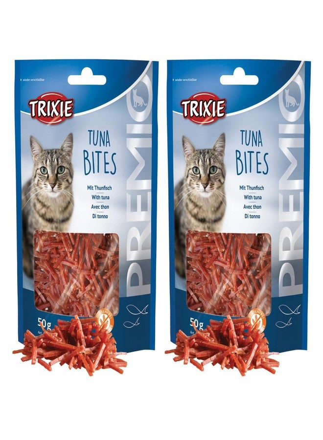 Trixie Premio Cat Treats Stick, Delicious and Rich in Nutrients, Healthy Treats for Cats, Suitable for All Breeds of Cats - 50 Gm, (Tuna Bites), All Life Stages - Image 1
