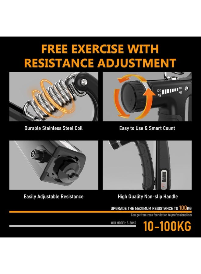 JKSHMYT Grip Strength Trainer Kits (5 Pack), Adjustable Resistance Forearm Strengthener, Hand Gripper Strengthener for Muscle Building - Image 4