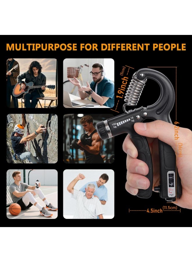 JKSHMYT Grip Strength Trainer Kits (5 Pack), Adjustable Resistance Forearm Strengthener, Hand Gripper Strengthener for Muscle Building - Image 5