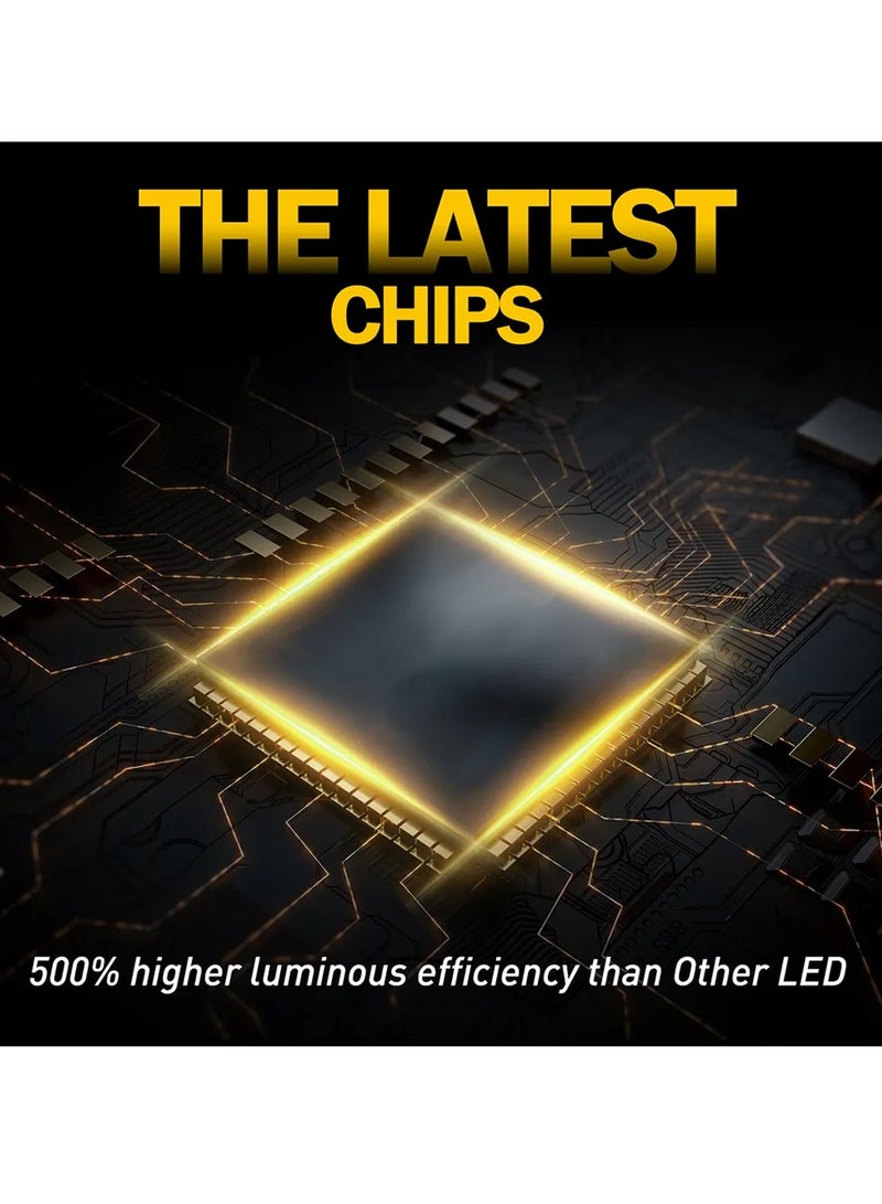 SPIDER M8 Pro Silver LED Headlight Bulbs H4 130W 30000LM 6500K Super Bright Conversion Kit – IP65 Waterproof, Aviation Aluminum Cooling, 12V-24V, >30000H Lifespan, Focused Beam, No Dark Spots, Easy Plug & Play for Cars, SUVs, Motorcycles, ATVs - Image 3