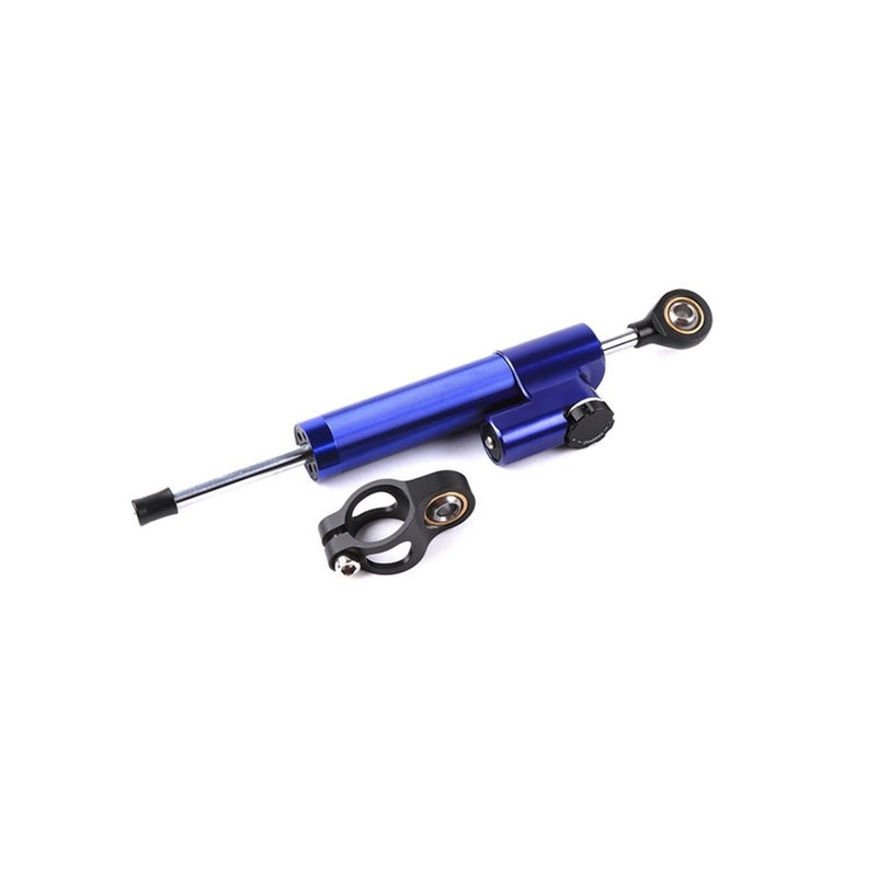 Blue Black Motorcycle Scooter Steering Damper CNC Shock Absorber Directional Stabilizer - Image 2