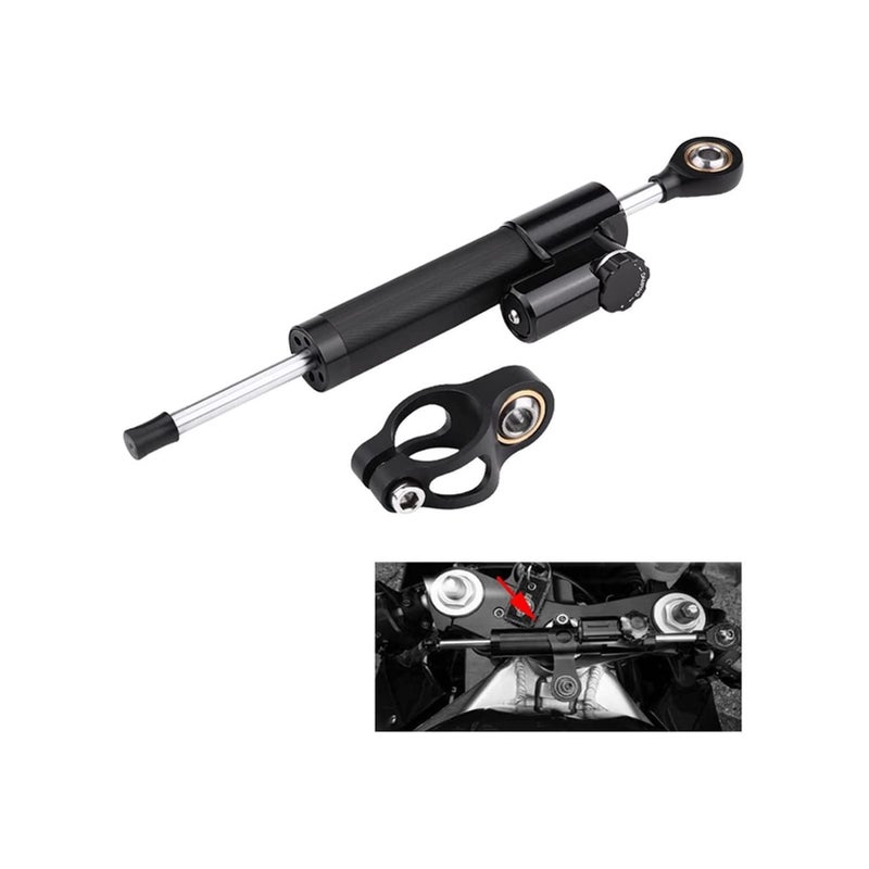 Blue Black Motorcycle Scooter Steering Damper CNC Shock Absorber Directional Stabilizer - Image 4