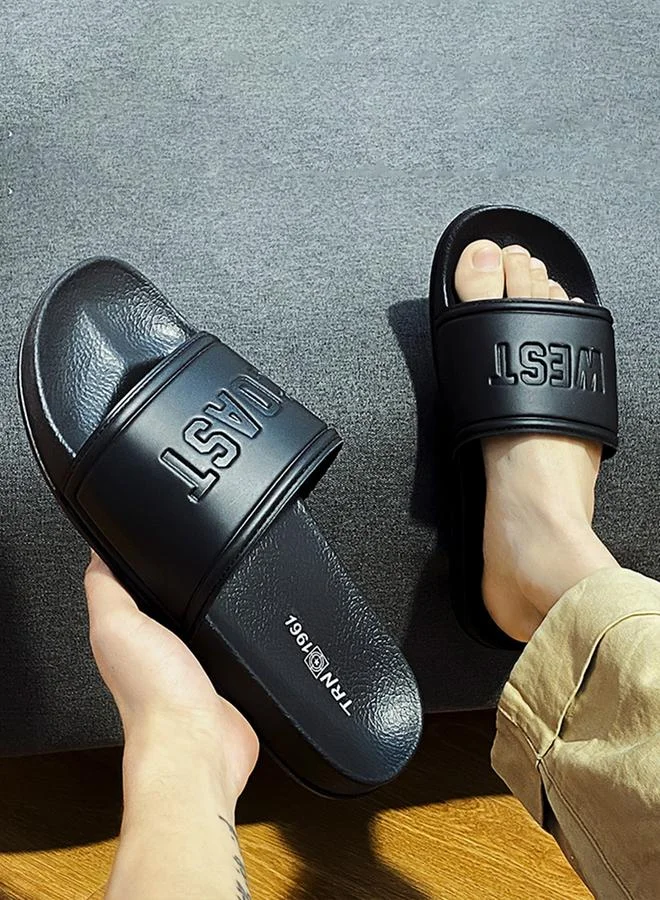 Take Two Men Black West Coast Slide Flip-Flops